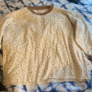 Brown And Crème Pajama top.